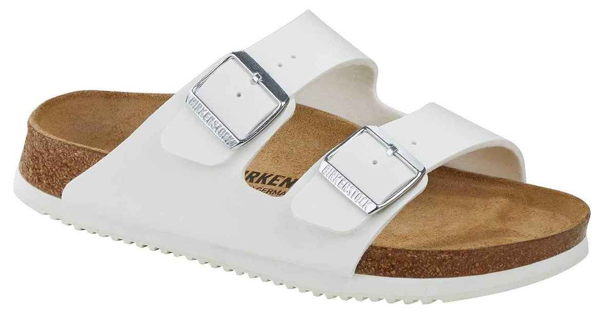 Birkenstock Unisex Kid's Arizona Open Back Slippers, White, 5.5 UK