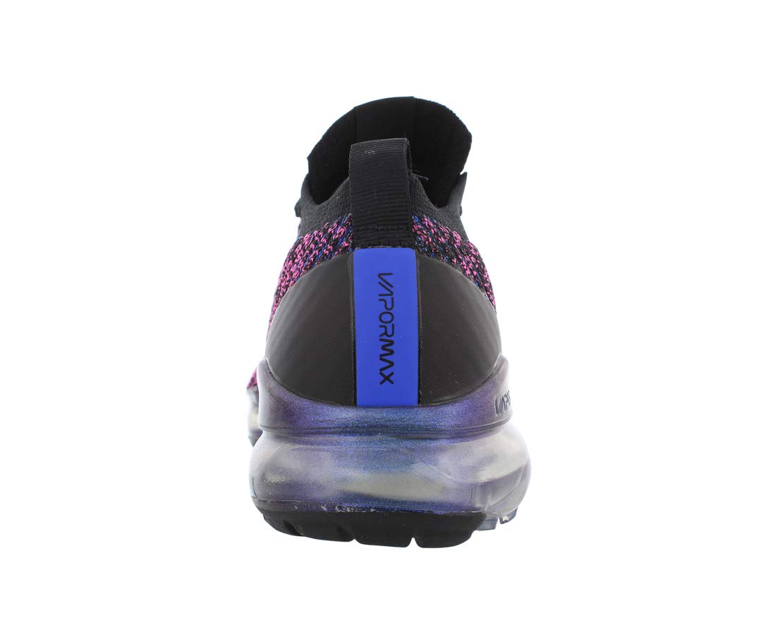 Nike Women's Air Vapormax Flyknit 3 Running Shoe (7, Black/Racer Blue/Laser Fuchsia)