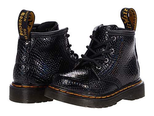 Dr. Martens® Kid's Collection 1460 Shoes for Kids – Full Grain Leather Construction – Inner Ankle Zipper Closure Black 3 UK (US 4 Toddler) M