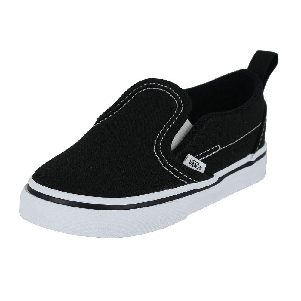 Vans Toddler T Slip ON V Black White Size 8