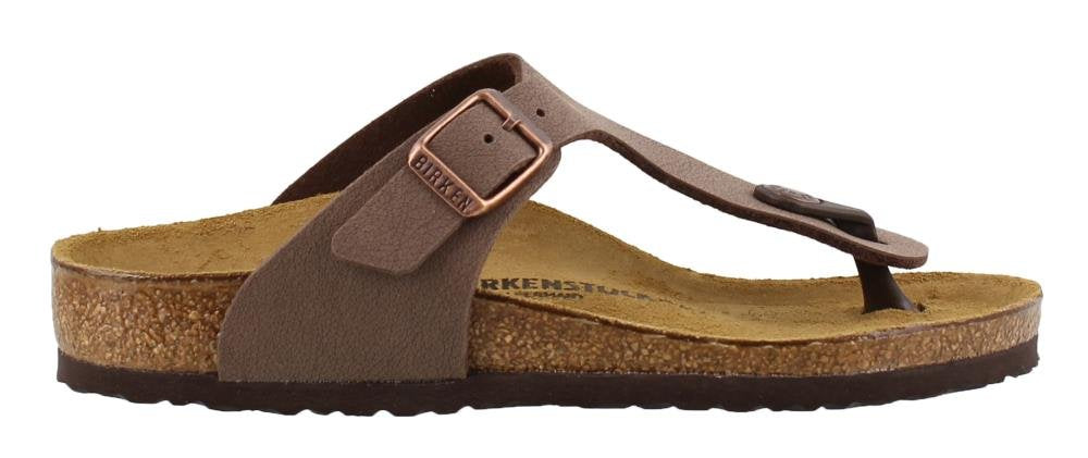 Birkenstock Girl's Gizeh (Little Kid/Big Kid) Mocha Birkibuc EU 32 (US 1-1.5 Little Kid) Narrow