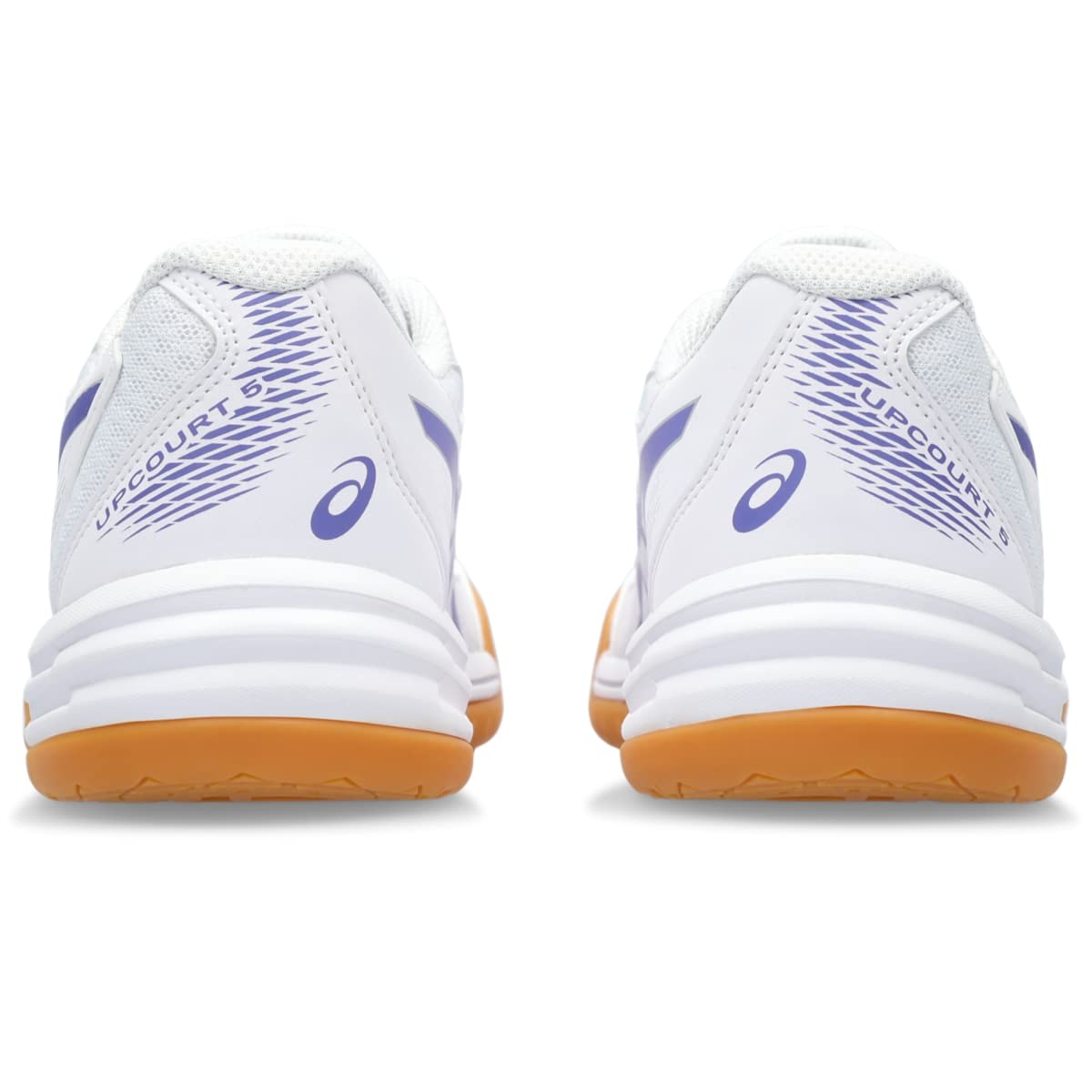 ASICS Women's Upcourt 5 Volleyball Shoes, 11.5, White/Blue Violet