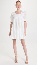 En Saison Women's Bea Babydoll Dress, Off White, M