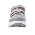 Propet Women's Matilda Strap Sneaker, Grey/Pink, 07 4E US