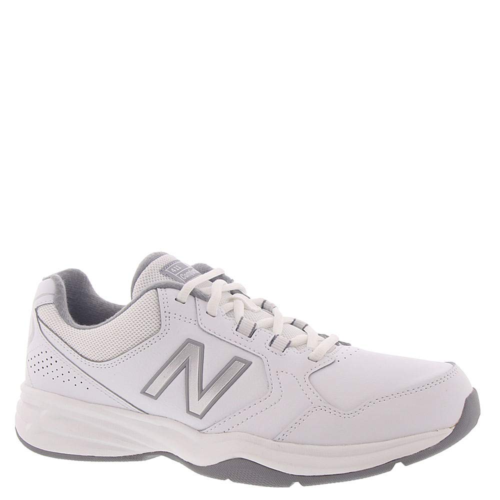 New Balance Men's 411 V1 Training Shoe, White/Silver Mink, 11 X-Wide