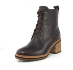 Timberland Women's Sienna High Waterproof Side Zip Boot Fashion, Dark Brown Full Grain, 10 M US