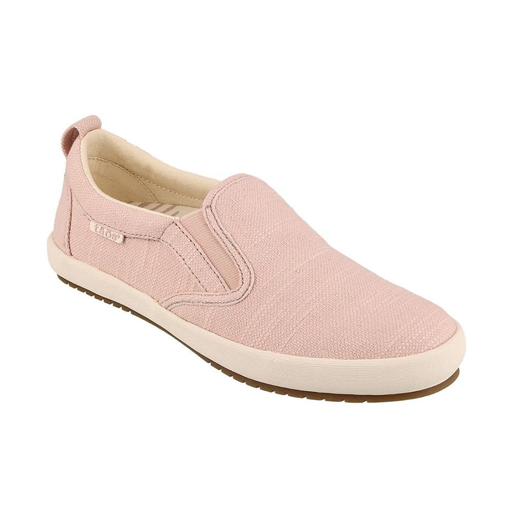 Taos Footwear Women's Dandy Shell Pink Hemp Sneaker Slip On 9.5 M US