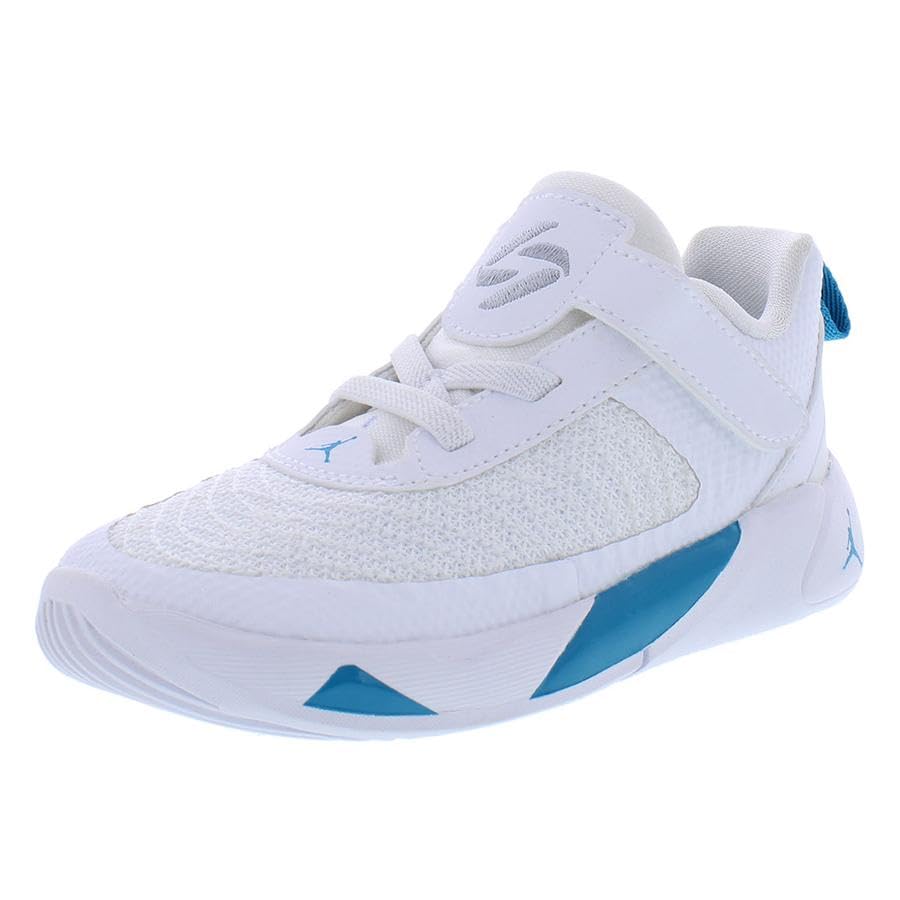 Jordan Boy's Luka 1 (Big Kid) White/Metallic Silver/Neo Turquoise 6.5 Big Kid M