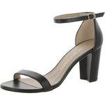 Stuart Weitzman Nearlynude Ankle Strap City Sandal Black 1 9 M