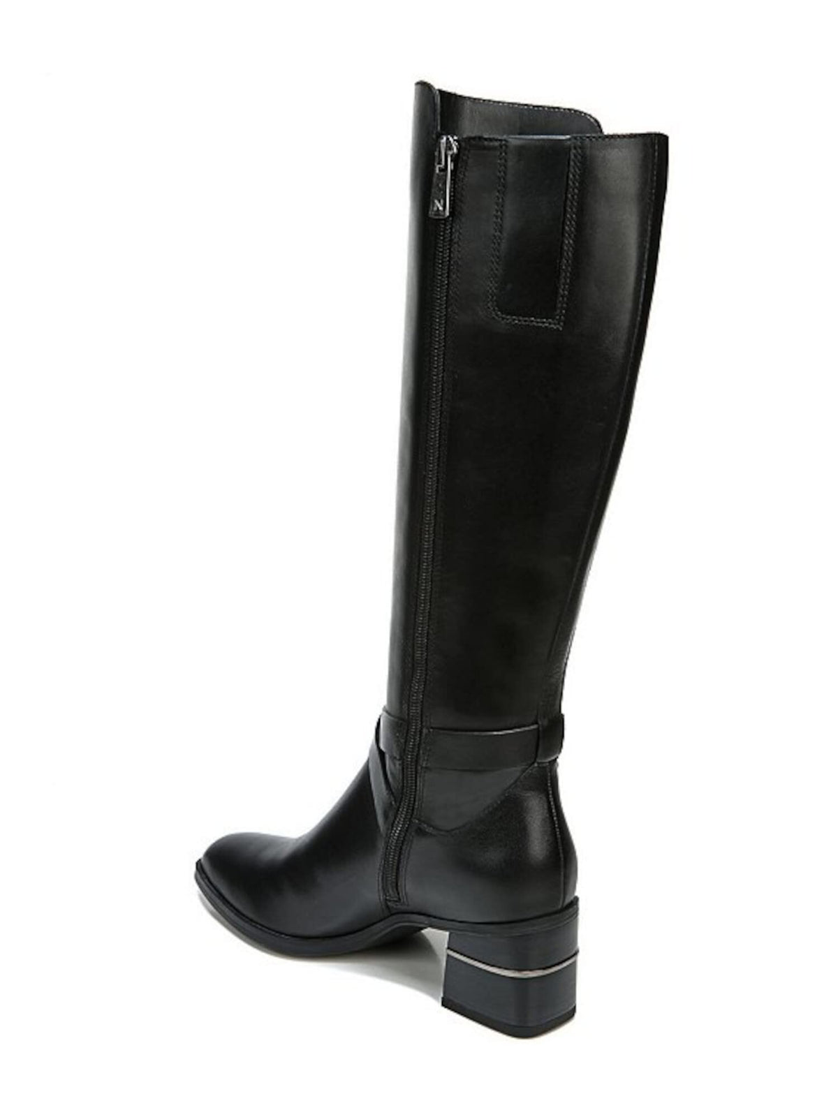 Naturalizer Shore Wide Shaft Black Leather 4 M (B)