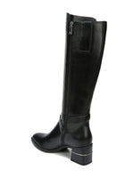 Naturalizer Shore Wide Shaft Black Leather 4 M (B)