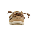Sperry Unisex-Child Shoresider Jr Boat Shoe 8.5 Little Kid Linen/Oat