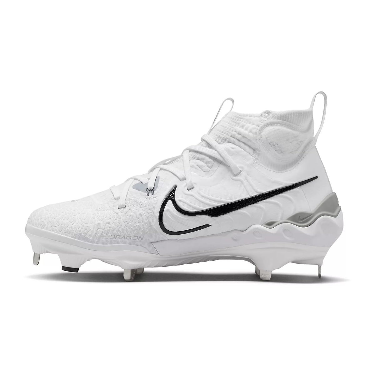 Nike Alpha Huarache NXT DJ6517-100 White-Black-Wolf Grey Men's Metal Baseball Cleats 8 US