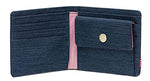 Herschel Supply Co. Roy Coin RFID Indigo Denim Crosshatch/Saddle Brown One Size