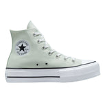 Converse Unisex Chuck Taylor All Star High Top Platform Sneaker - Light Silver/Black/White 8.5 Women/6.5 Men