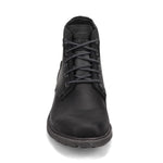 Rockport Men's Rugged Bucks II Chukka Boot, Black Leather/Suede, 12 W US