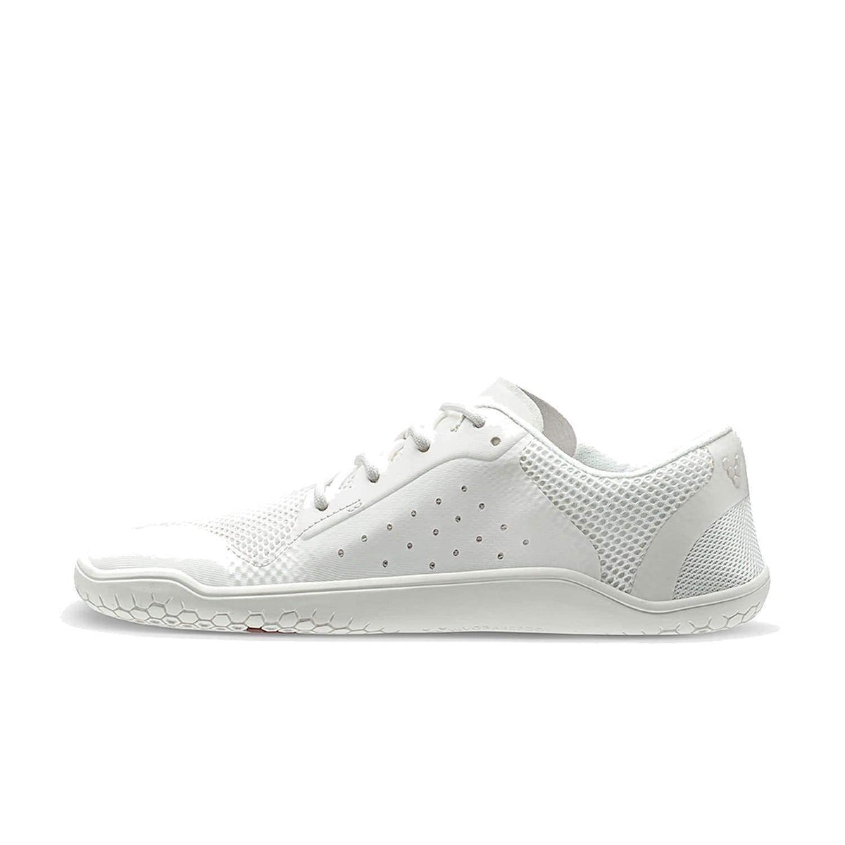 Vivobarefoot Primus Lite, Mens Vegan Light Movement Breathable Shoe with Barefoot Sole White