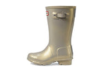 Hunter Big Kids Original Nebula Rain Boot, Pale Gold, 4