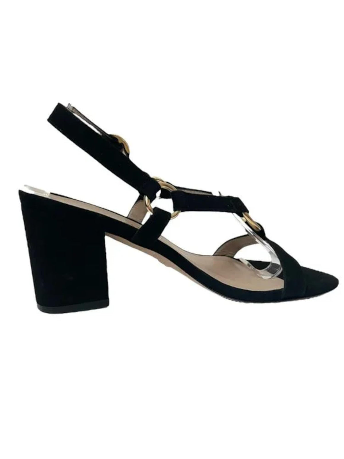 Stuart Weitzman Lalita 75 Blok Sandal Black 9.5 M