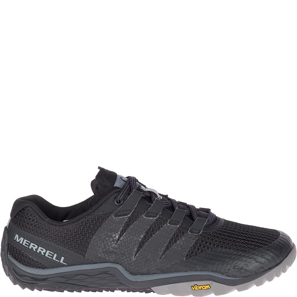 Merrell Women's Trail Glove 5 Sneaker, Black/Black, 6