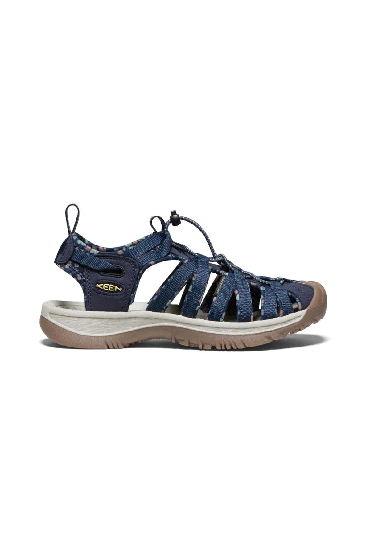 KEEN Women's Whisper Closed Toe Sport Sandals, Navy/Birch, 5