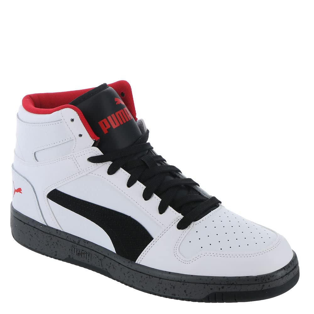 PUMA Rebound Layup Elevated 10.5 Puma White/Puma Black/for All Time Red