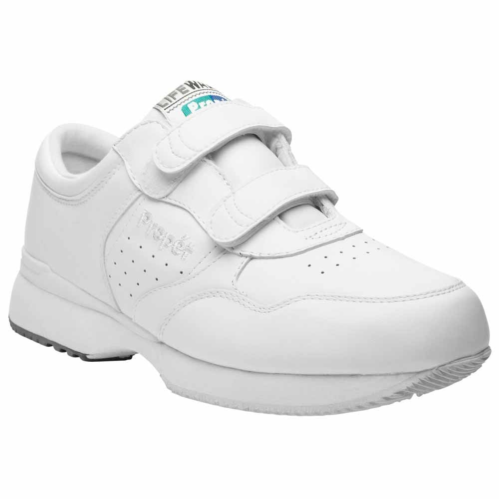 Propet Mens LifeWalker Strap Sneakers Shoes Casual - White - Size 10.5 3E