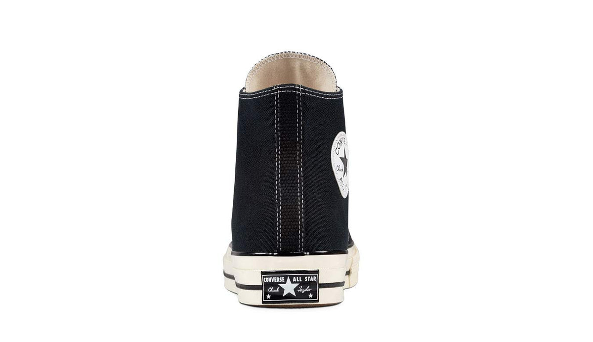 Converse Men's Chuck Taylor 70 Hi Top, Black/Black/Egret, Size 4.5