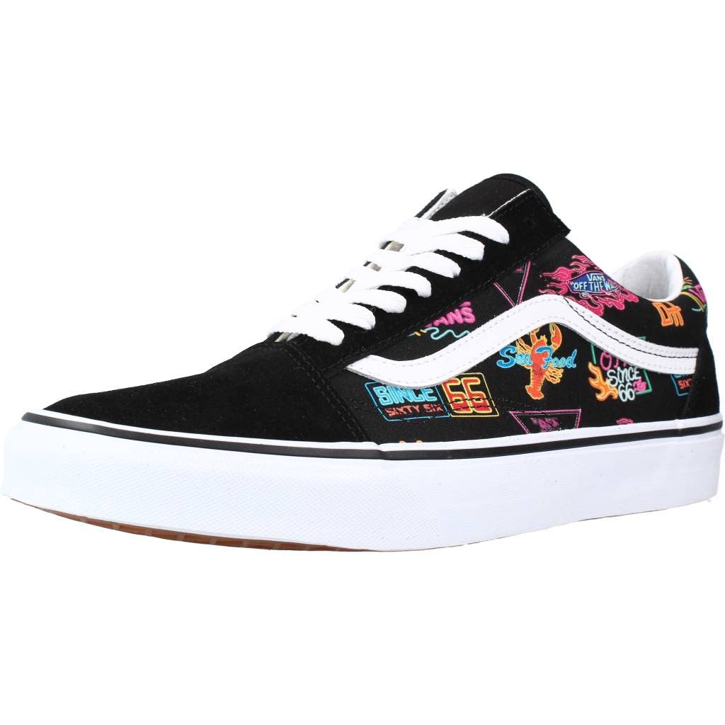 M Skate Old Skool (B0K) (VANS Market) Black/NEON Size Men : 5.5