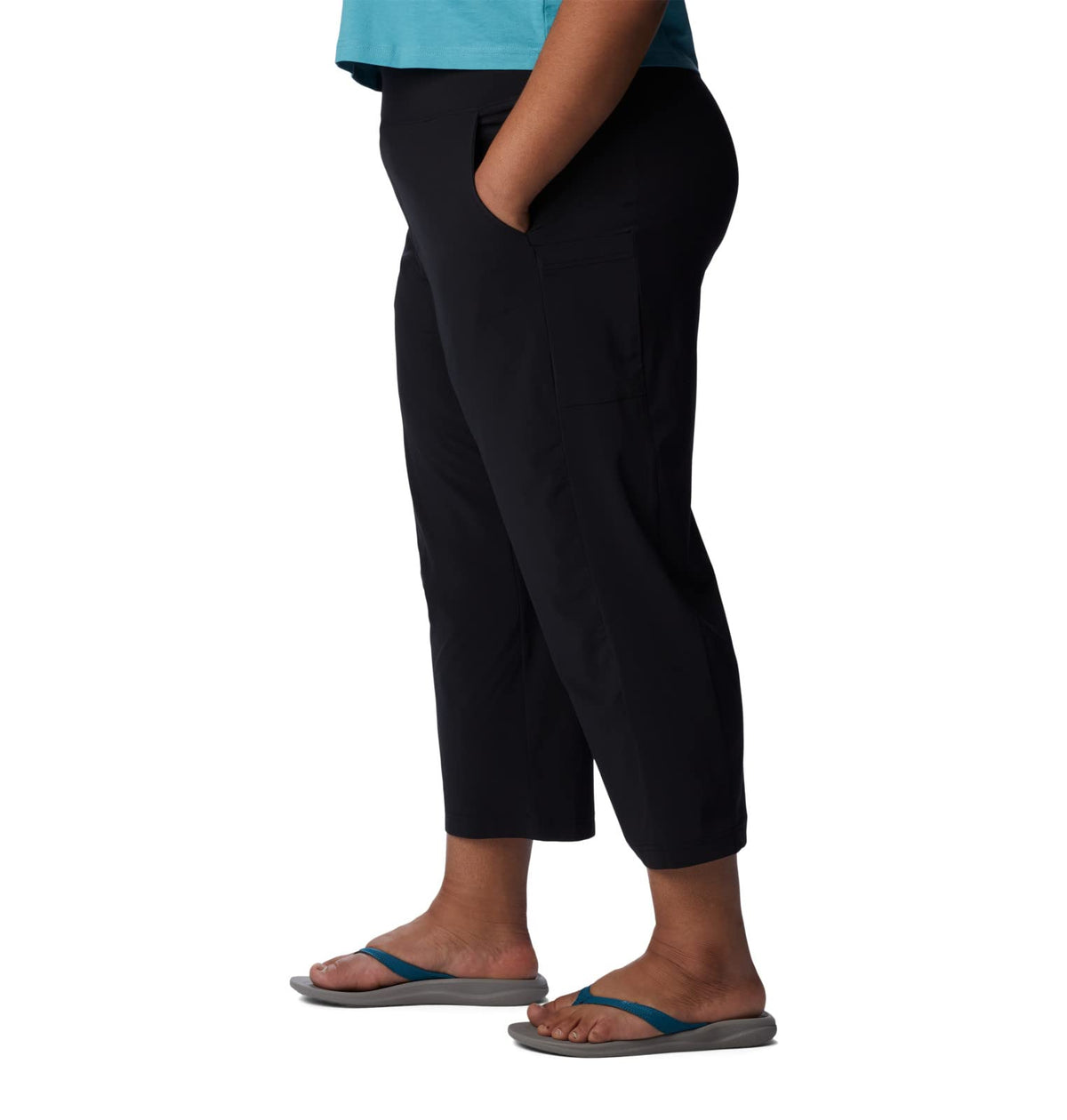 Columbia Women's Anytime Flex Capri, Black, Large