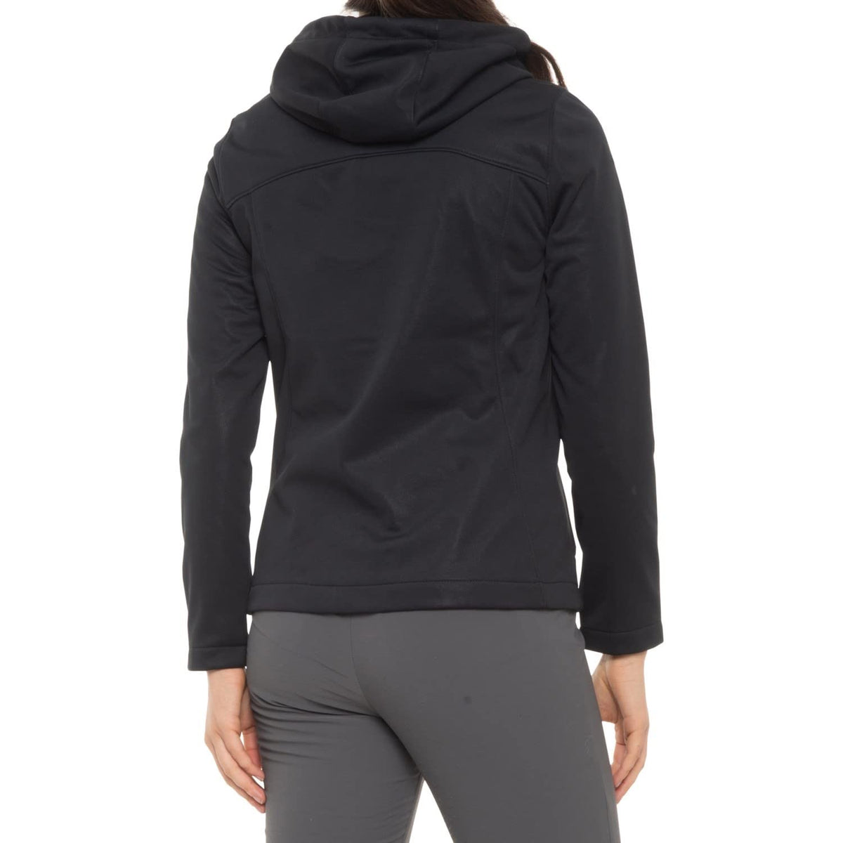 Spyder Women's Alyce Full Zip Soft Shell Hooded Jacket, Black Medium