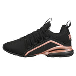 PUMA Womens Axelion Running Shoe, Puma Black-Rose Gold, 7.5 Wide