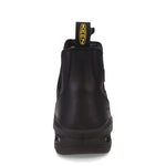 KEEN Utility Men’s Juneau Romeo Mid Height Composite Toe Waterproof Pull On Work Boot, Black/Black, 7 D (Medium) US