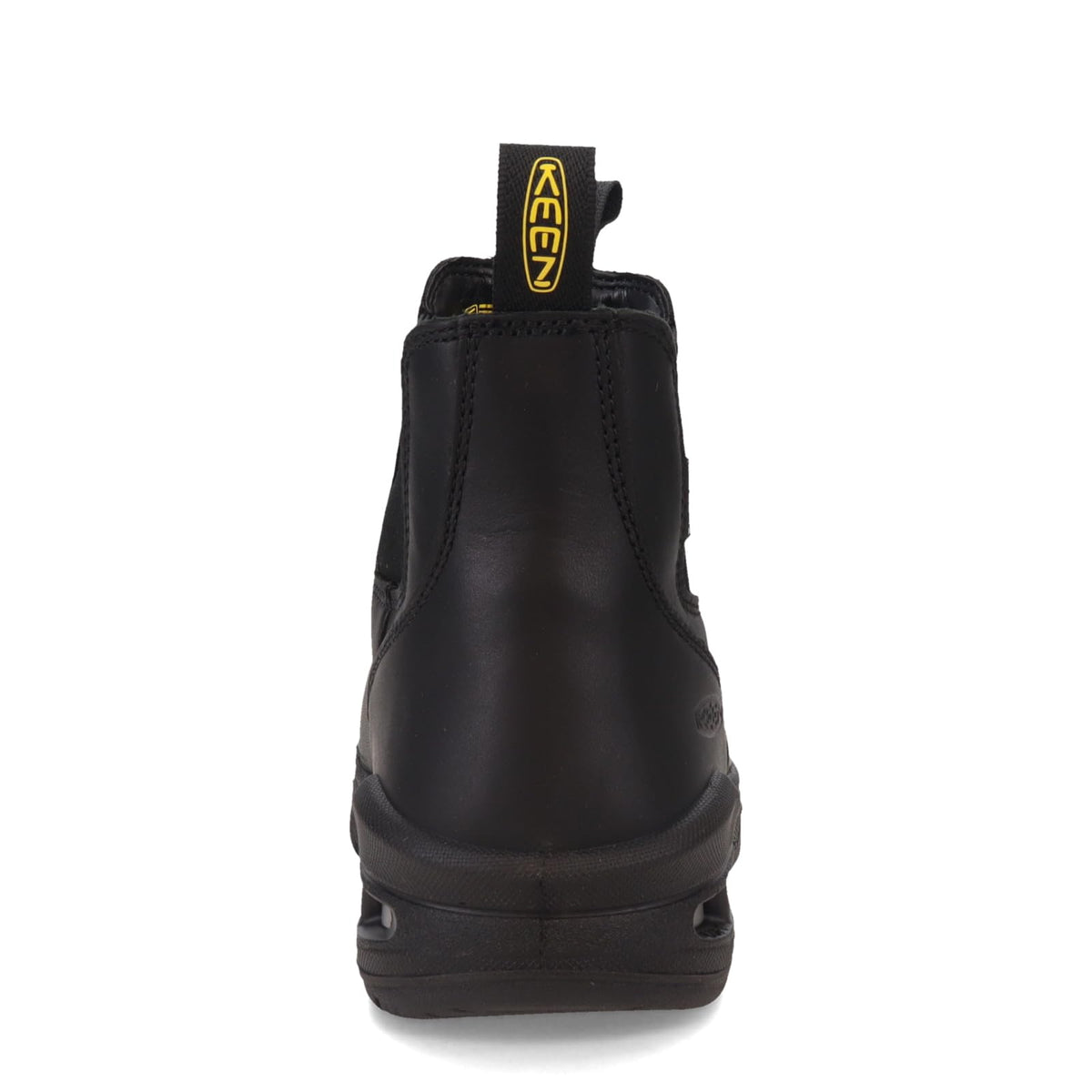 KEEN Utility Men’s Juneau Romeo Mid Height Composite Toe Waterproof Pull On Work Boot, Black/Black, 7.5 EE (Wide) US