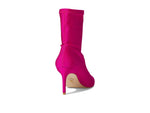 Stuart Weitzman Womens Stuart 75 Stretch Bootie Magenta 7 B