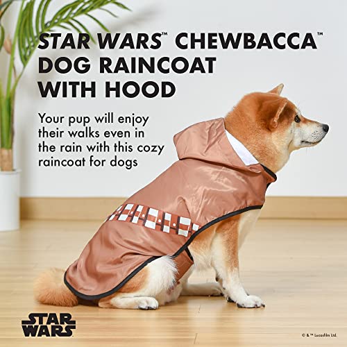 Star Wars for Pets Chewbacca Raincoat - XL Dog Raincoat with Leash Attachment Slit in Chewbacca Design - Extra Large