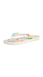 Havaianas Women's x Farm Rio Alto Astral Flip Flops, Beige, Print, 9-10 Medium US