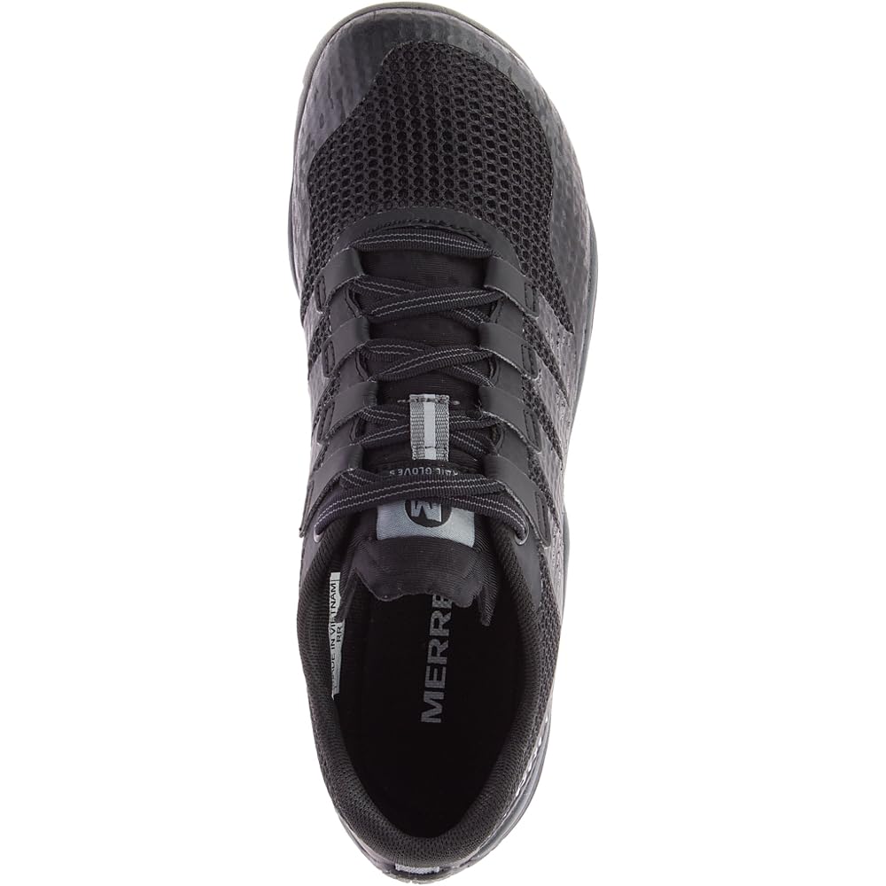 Merrell Women's Trail Glove 5 Sneaker, Black/Black, 6