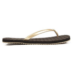 Michael Kors Jinx Flip-Flop Brown/Pale Gold 6 M