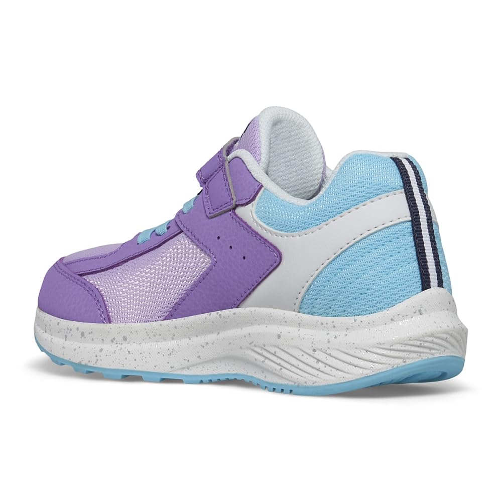 Saucony Cohesion KDZ A/C Sneakers (Little Big Kid), Purple/Blue, 3.5 US Unisex