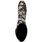 Kenneth Cole Women's Women's Justin High Heel Knee Boot, Black/White, 9