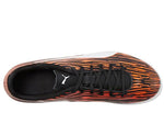 PUMA Mens Rapido III Firm, Artificial Ground Soccer Cleats , PUMA Mens Black-PUMA Mens White-Dragon Fire, 8
