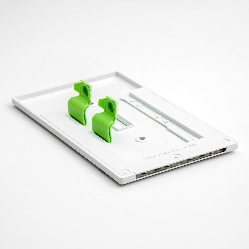 3 Pack - SnapPower SwitchLight - LED Night Light - for Single-Pole Light Switches - Switch Plate with LED Night Lights - Adjust Brightness - Auto On/Off Sensor - (Toggle, White)