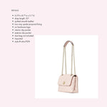 Kate Spade crossbody purse Natalia small flap crossbody (Rose Smoke)