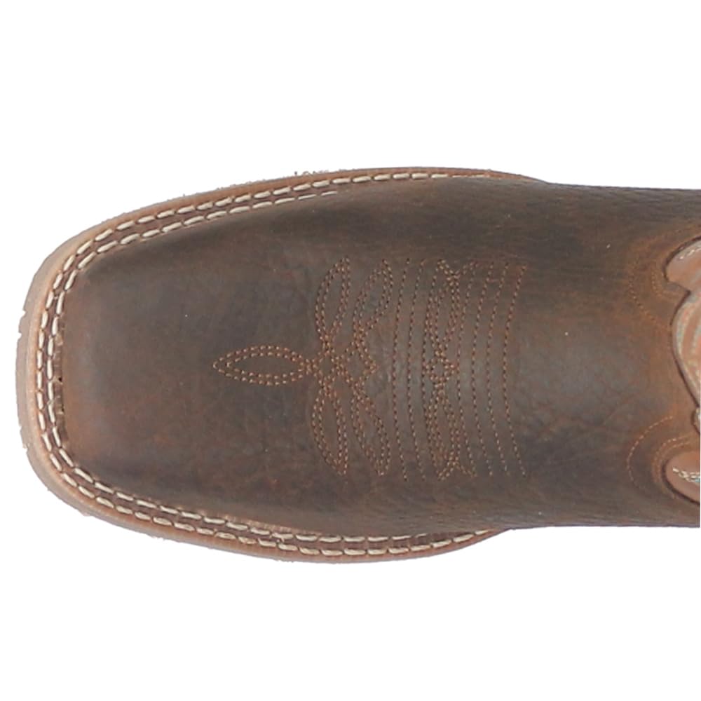 Laredo Men's Odie Western Boot, Dark Brown/Tan, 7.5