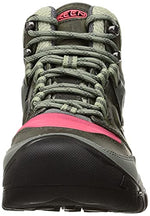 KEEN Women's Ridge Flex Mid Height Waterproof Hiking Boot, Castor Grey/Dubarry, 11