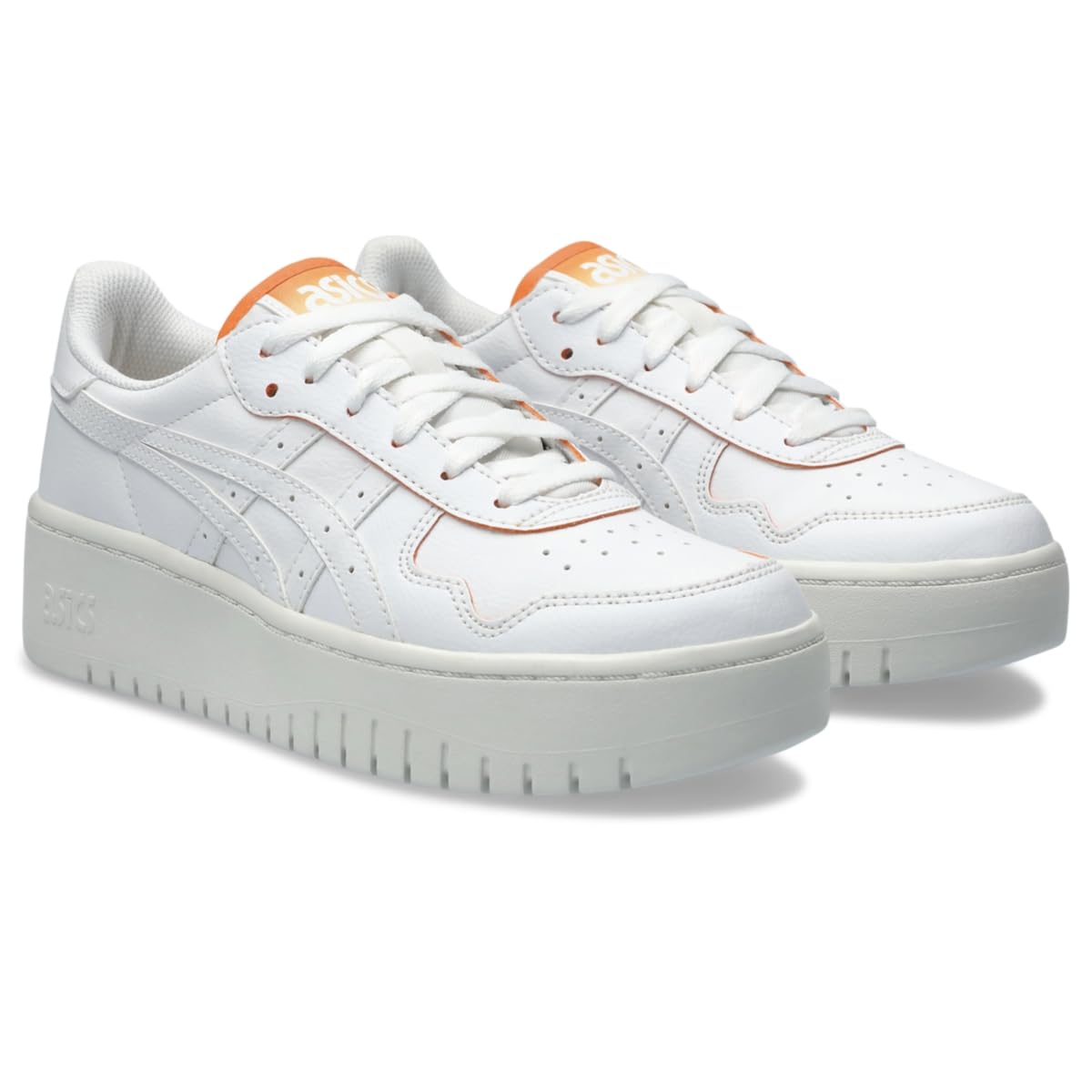 ASICS Women's Japan S PF Sportstyle Sneaker, 7.5, White/Orange Lily
