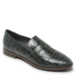 Rockport Perpetua Penny Hunter Green Croco 6 M (B)