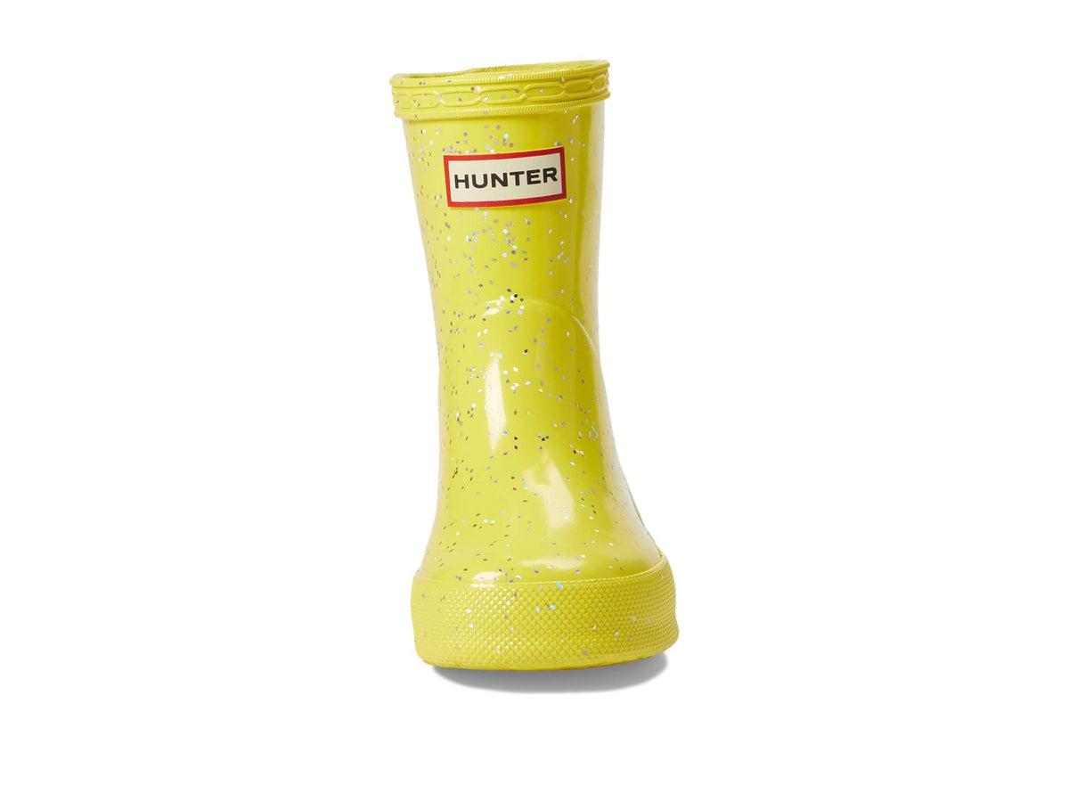 Hunter Kids Original First Classic Giant Glitter Wellington Boots (Toddler/Little Kid) - Boots for Kids Illuminating Yellow 10 Toddler M
