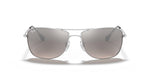 Ray-Ban RB3543 Chromance Aviator Sunglasses, Silver/Polarized Grey Mirrored Silver, 59 mm + 0